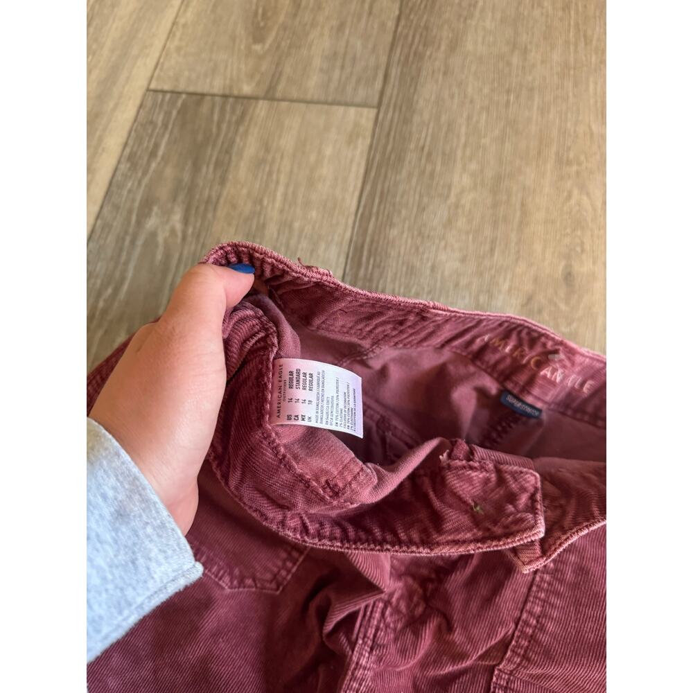 American Eagle Burgundy Corduroy Skirt - Picture 4 of 6